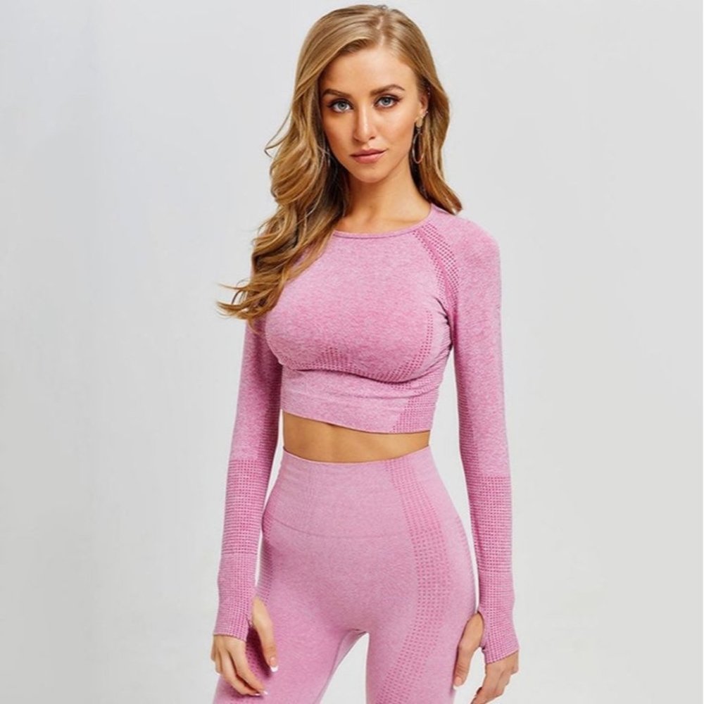 VItal Seamless Leggings and Crop Top Set